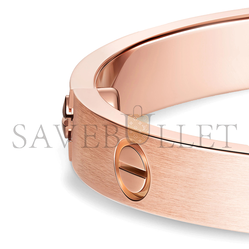 CARTIER LOVE BRACELET, CLASSIC MODEL, BRUSHED B6079917 CARTIER LOVE BRACELET, CLASSIC MODEL, BRUSHED B6079917